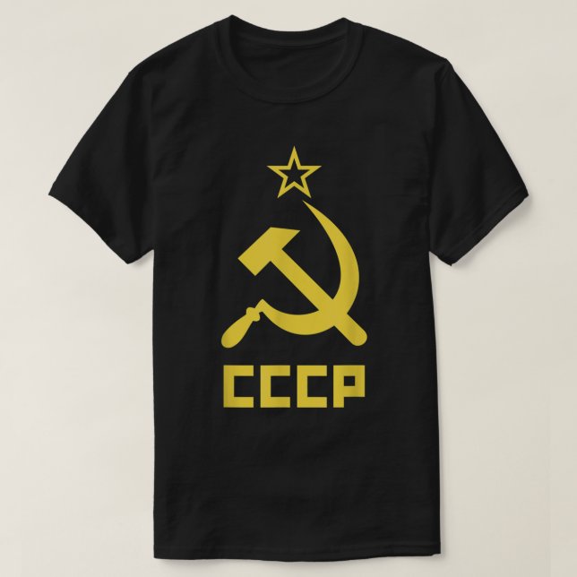 Camiseta Costume comunista USSR CCCP Hammer Vermelho (Frente do Design)