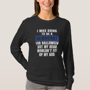 Camiseta Costume de Dia das Bruxas Anti-Liberal Adulto