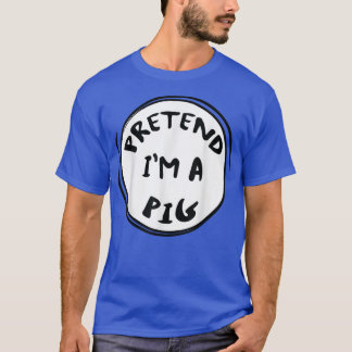 Camiseta Costume de Dia das Bruxas Engraçado Finja que sou