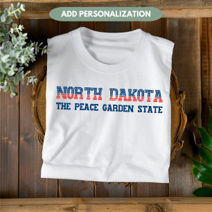Camiseta Costume de Estado Patriótico do Jardim de Paz de D