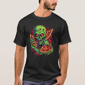 Camiseta Costume de Halloween da Pizza Zombie