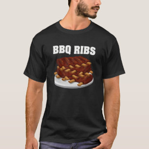 Camiseta Costume de Halloween do Grupo de Costelas de churr