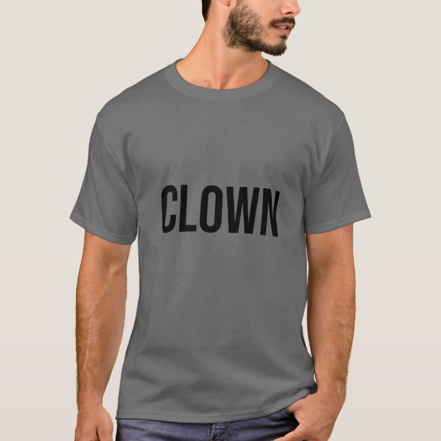 Camiseta Costume de Halloween Palhaço (Frente)