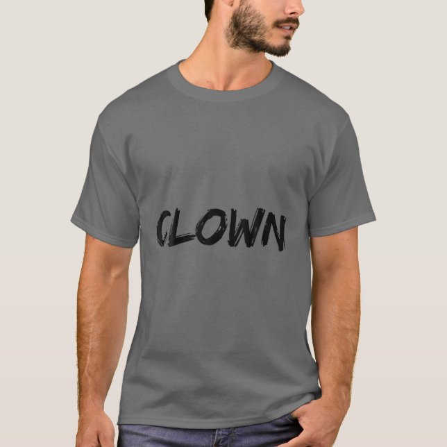 Camiseta Costume de Halloween Palhaço (Frente)