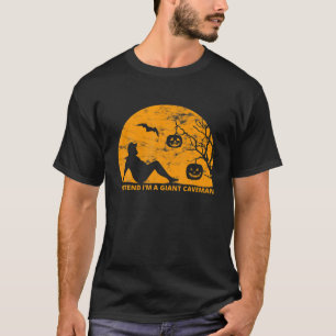 Camiseta Costume de Halloween preguiçoso Fingir que sou um 