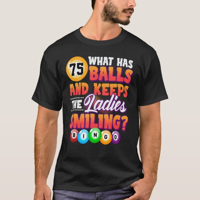 Camiseta Costume De Jogador De Bingo Para Adultos Homens Lo (Frente)