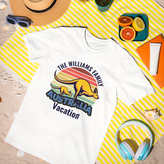 Camiseta Costume de Kangaroo Sunset Trip Cute da Austrália (Criador carregado)