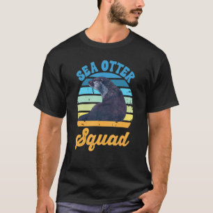 Camiseta Costume de Lontra Marítima para Crianças Vintage S