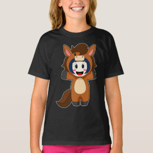 Camiseta Costume de Menina de Cavalo