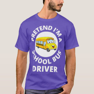 Camiseta Costume De Ônibus Escolar Fingir Ix27m Um Driv De