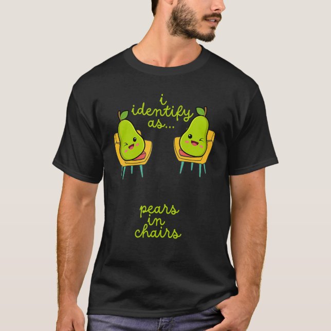 Camiseta Costume de Pear Halloween Eu Identifico como Peras (Frente)