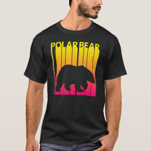 Camiseta Costume de Retrô de Animais de Urso Polar
