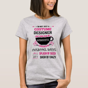 Camiseta Costume Designer Maravilhoso Sassy Incrível