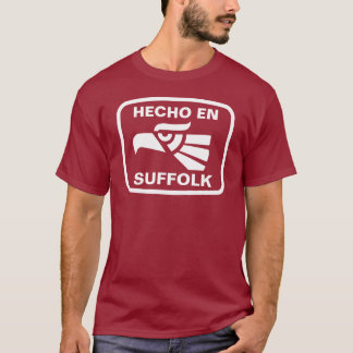 Camiseta Costume do personalizado do Suffolk do en de Hecho