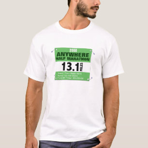 Camiseta Costume em qualquer lugar meia maratona, 13,1