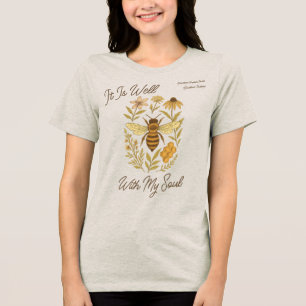 Camiseta Costume "Está Bem Com Minha Alma" Boho Honeybee