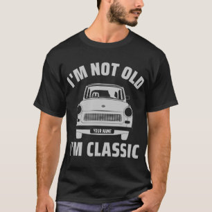 Camiseta Costume não sou velho, sou o clássico do carro q