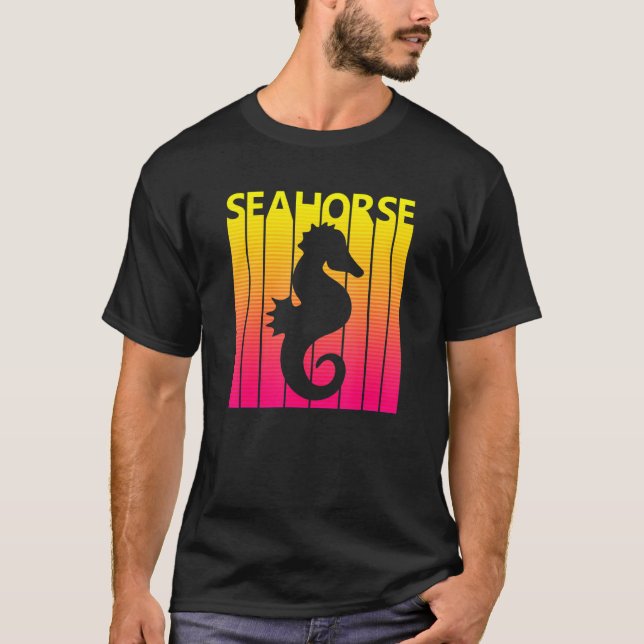 Camiseta Costume Retro de Cavalo-marinho (Frente)