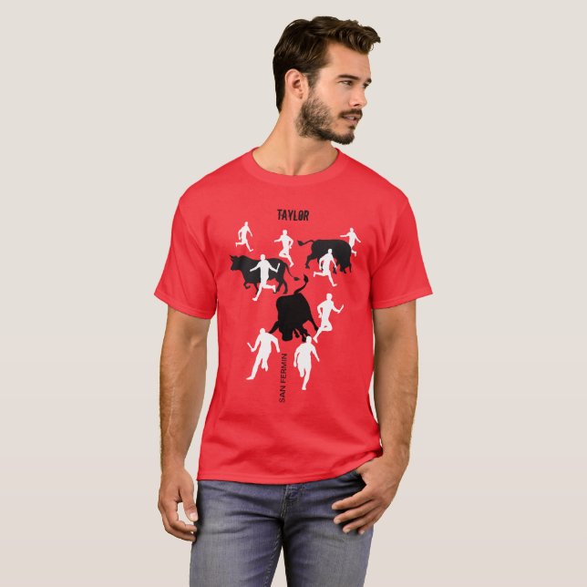 Camiseta Costume, San Fermin Pamplona, funcionamento de (Frente Completa)