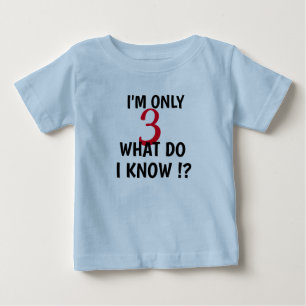 Camiseta Costume, sou apenas três personalizar crianças e