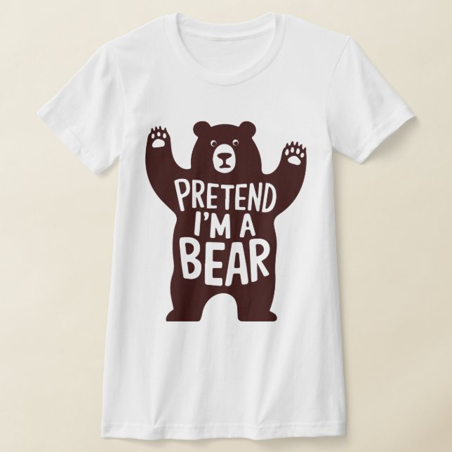 Camiseta Costumes Adultos de Halloween Fingem que sou um Ur (Postura )