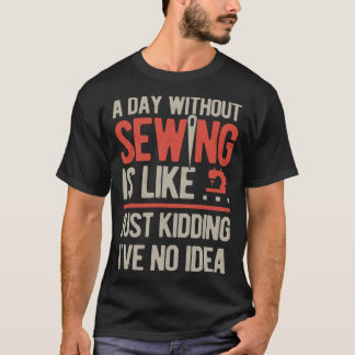 Camiseta Costura engraçada retrô