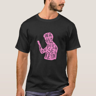 Camiseta Cota da silhueta do JJ em rosa pastel