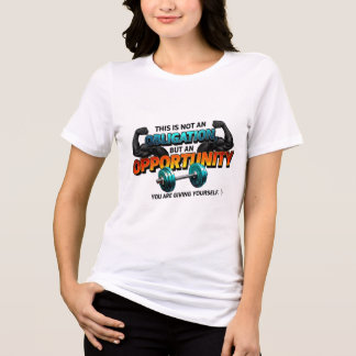 Camiseta Cota de Academia de Oportunidade Não Obrigação