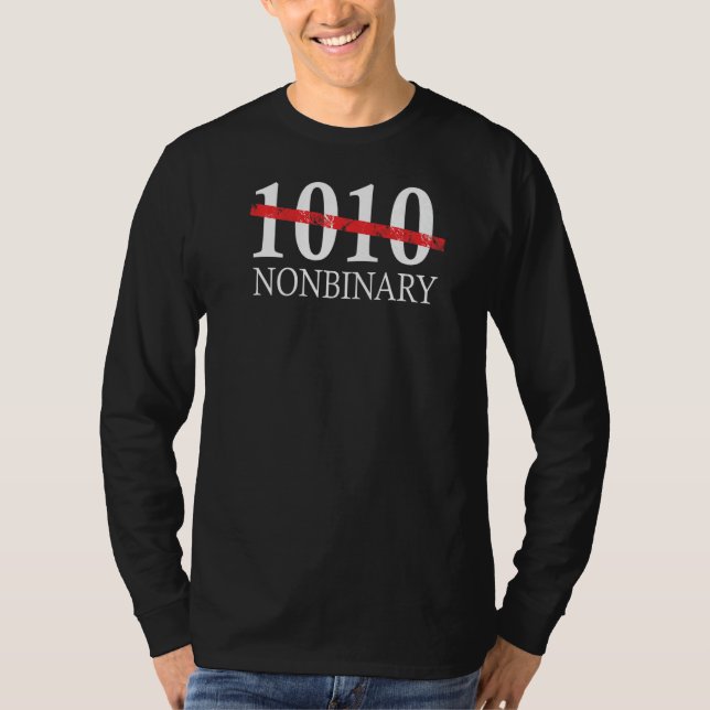 Camiseta Cota de Aceitação Social de Código Não Binário (Frente)