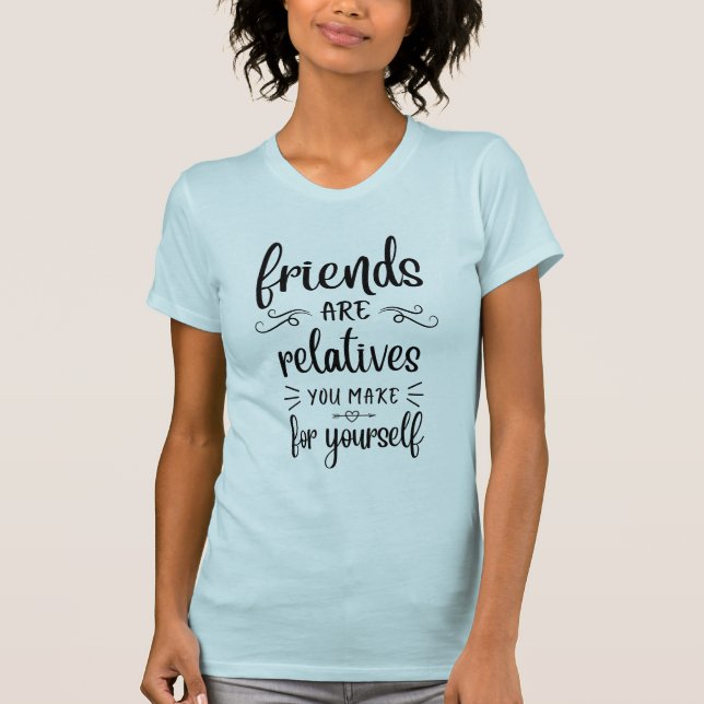 Camiseta Cota de amizade, amizade com sentido, citação de a (Frente)
