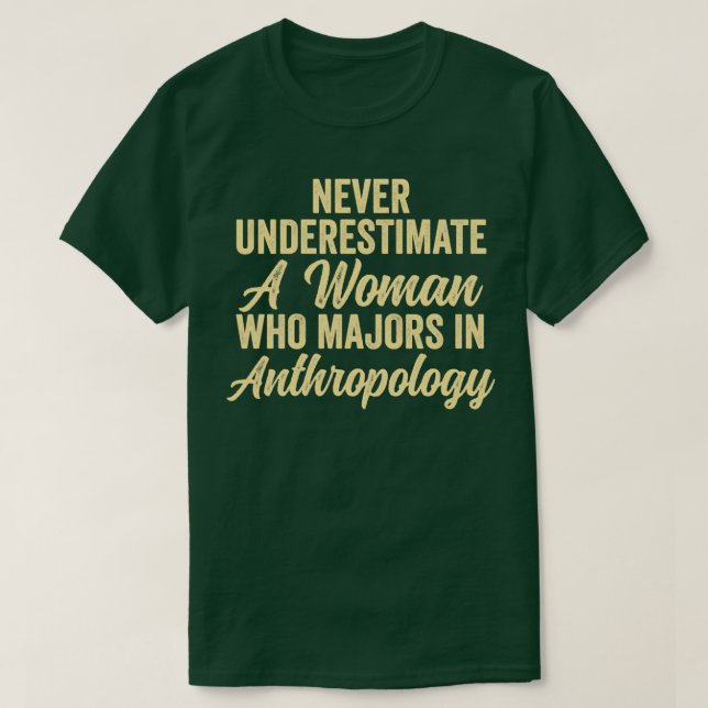 Camiseta Cota de Antropologia Nunca Subestimar (Frente do Design)