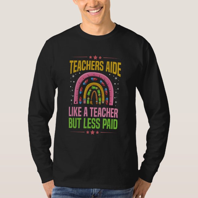 Camiseta Cota de Assistente de Ensino Escolar para um Assis (Frente)