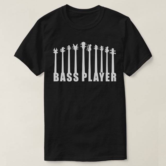 Camiseta Cota de assistentes do BASS PLAYER (Frente do Design)