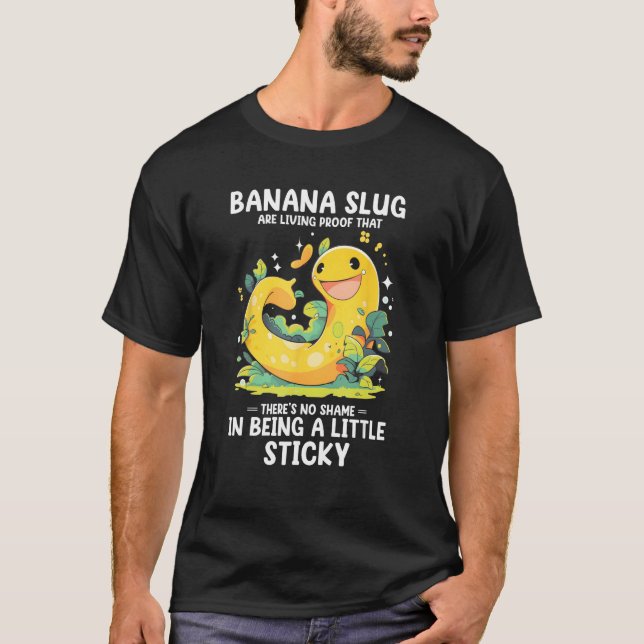 Camiseta Cota de Banana Slug para Caracóis e Caracóis de Ba (Frente)