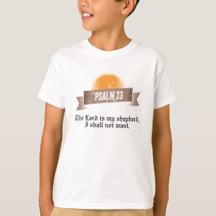 Camiseta Cota de Bíblia do Salm 23