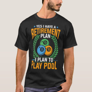 Camiseta Cota de Bilhar do Jogador de Bola de Piscina Apose