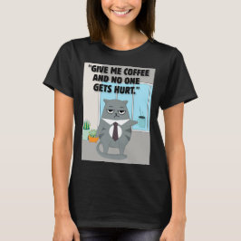 Camiseta Cota de café de gatos