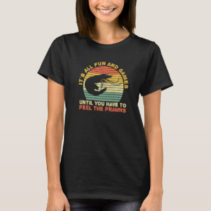 Camiseta Cota De Camarão De Marisco Para Um Pão