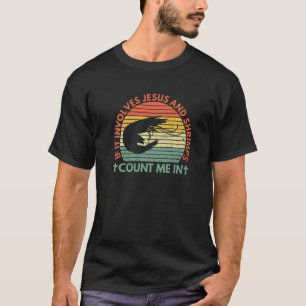 Camiseta Cota De Camarão De Marisco Para Um Ventilador De C