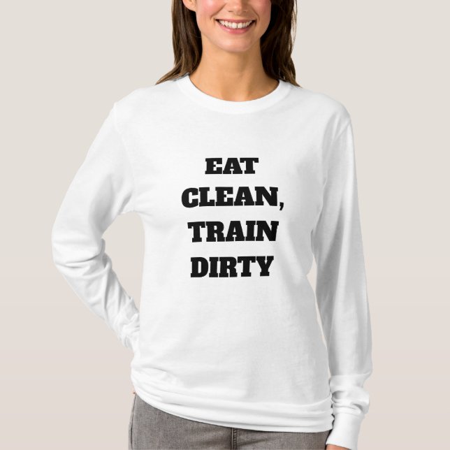 Camiseta Cota de Comer Limpo, Comboio Sujo (Frente)
