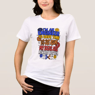 Camiseta Cota de Engenheiro para Economizar Tempo