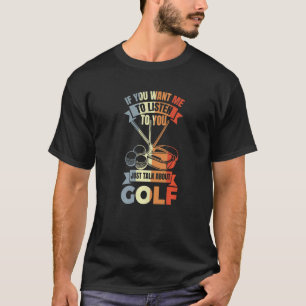 Camiseta Cota de Golfe da Melhor Piada de Golfer da Vintage