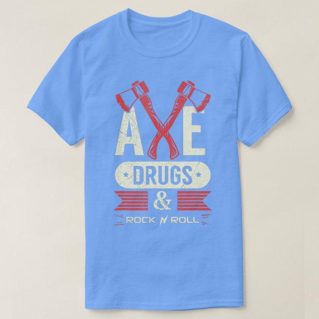 Camiseta Cota De Grelha Ax Para Um Adulto Que Joga Ax (Frente do Design)