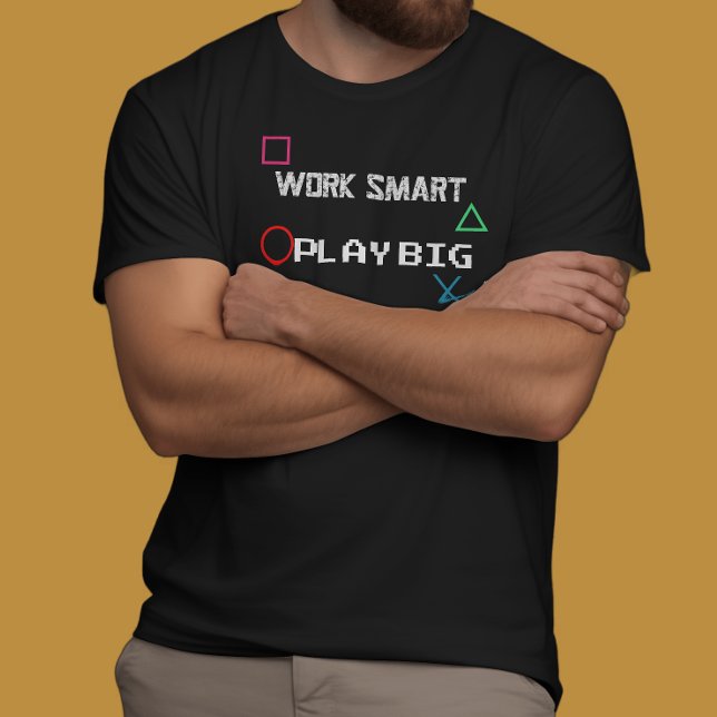 Camiseta Cota de Jogos do Work Smart play grande (Criador carregado)