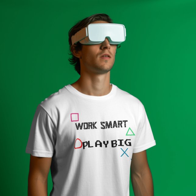 Camiseta Cota de Jogos do Work Smart play grande (Criador carregado)