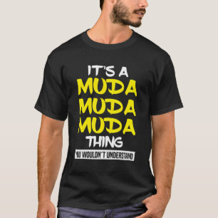 Camiseta Cota de Manga Japonês Muda Muda