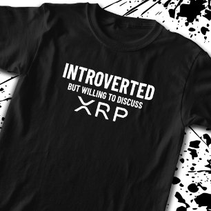 Camiseta Cota de Memória de Criptomoeda XRP Introduzida Fun