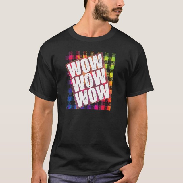 Camiseta Cota de Memória TieDye WOW WOW WOW Dia Livre (Frente)