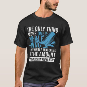 Camiseta Cota de observação de baleias para Cetáceos e bale