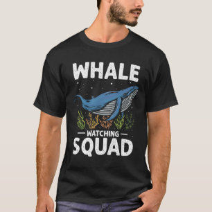Camiseta Cota de Observação de Orca para Baleia Jubarte e B